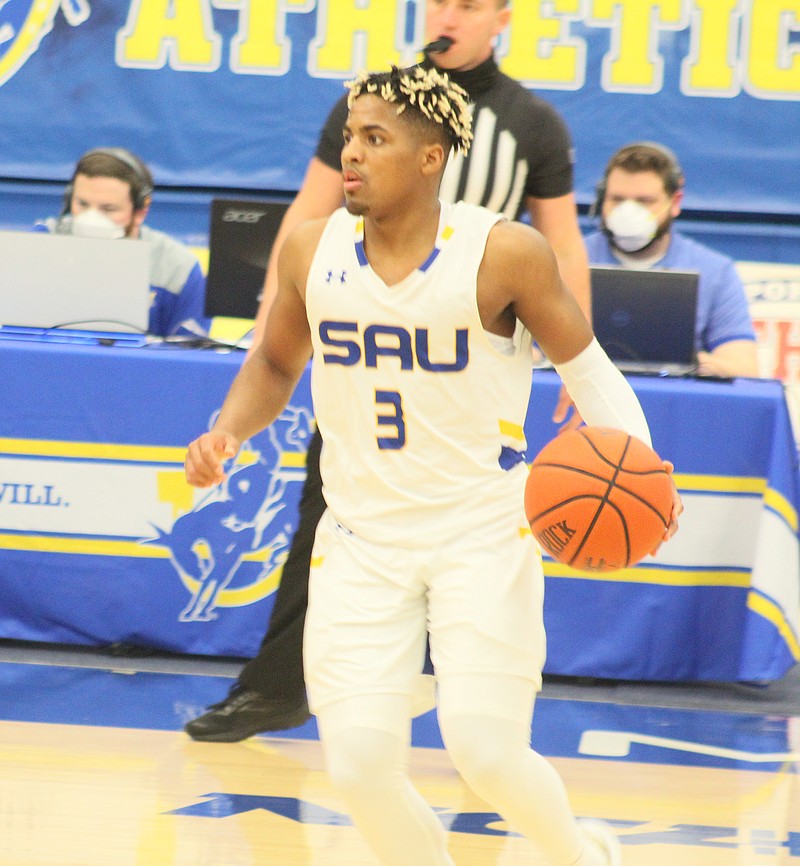 SAU senior Aaron Lucas, who scored 23 points against UAM Monday, will lead the Muleriders tonight in Russellville against Arkansas Tech. Tip-off is set for 7:30 p.m. SAU, favored to win the GAC Eastern Division, is off to a 3-0 start.