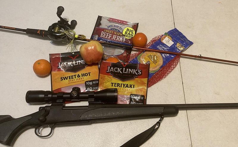 Beef jerky is one of many treats outdoorsmen enjoy for a quick snack. For something a little more healthy, the author will turn to fresh fruit, especially apples and oranges.
(Arkansas Democrat-Gazette/Bryan Hendricks)