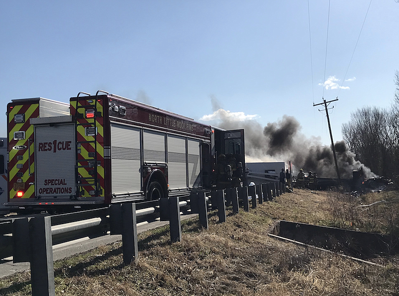 U.S. Highway 165 is blocked following a tractor trailer accident late Friday morning, according to Arkansas Department of Transportation officials.