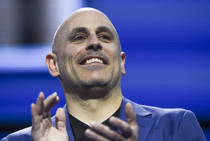 FILE -- President and CEO, Walmart eCommerce U.S. Marc Lore speaks during the Walmart shareholders meeting, Friday, June 7, 2019 at the Bud Walton Arena in Fayetteville. (NWA Democrat-Gazette/CHARLIE KAIJO)