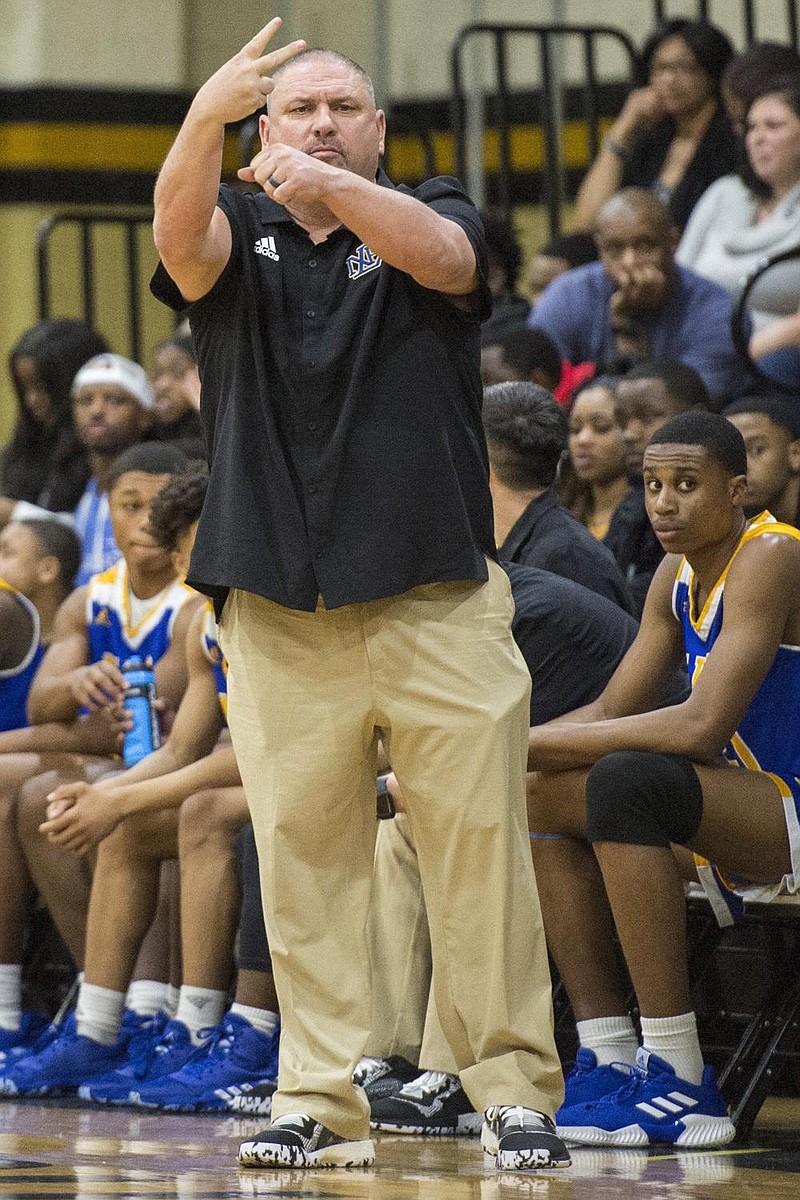 North Little Rock Coach Johnny Rice earned his 200th career victory Tuesday night. He’ll go for No. 201 today against Little Rock Catholic.
(Democrat-Gazette file photo)