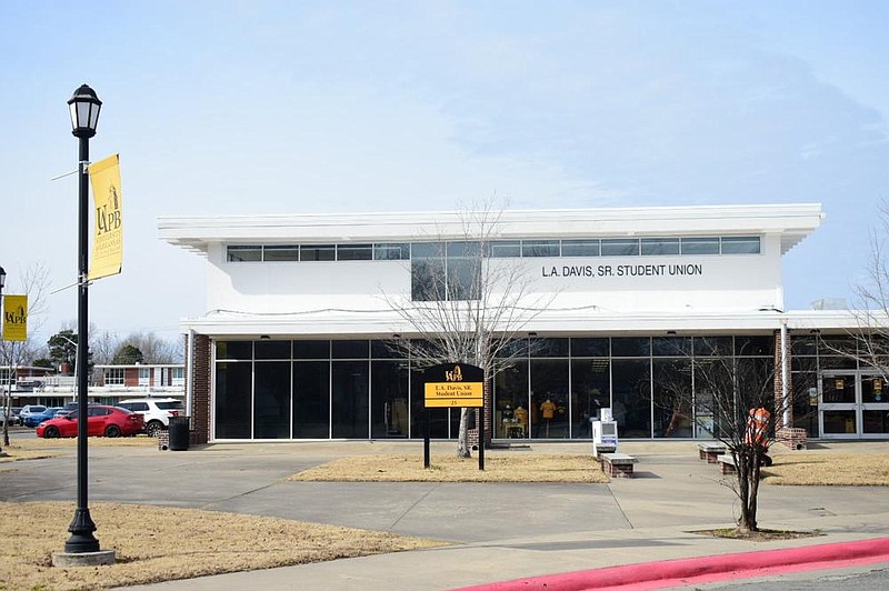 The L.A. Davis Sr. Student Union, which typically would draw a large crowd in front of a television on Inauguration Day, was noticeably quiet because of coronavirus precautions at the University of Arkansas at Pine Bluff. 
(Pine Bluff Commercial/I.C. Murrell)