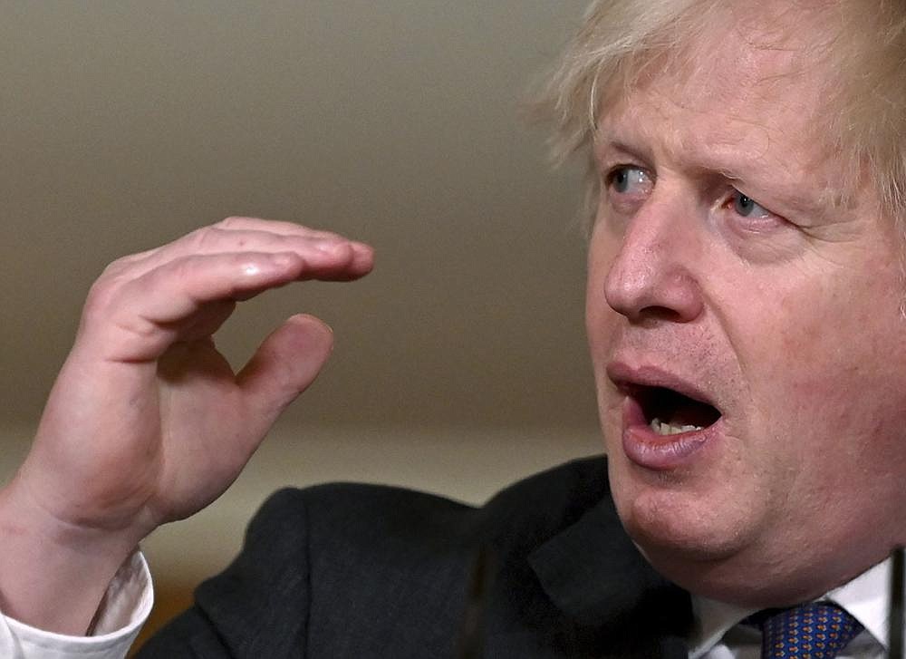 British Prime Minister Boris Johnson expressed eagerness Saturday to hammer out a new U.S.-U.K. trade agreement.
(AP/Leon Neal)