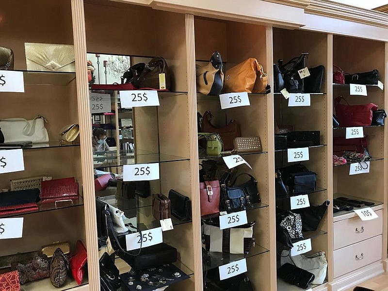 Fashion accessories were reduced to clearance prices in preparation for the move of Arkansas Fashion School to its new location at the Midtown Center, Markham Street and Rodney Parham Road.
(Arkansas Democrat-Gazette/Helaine R. Williams)
