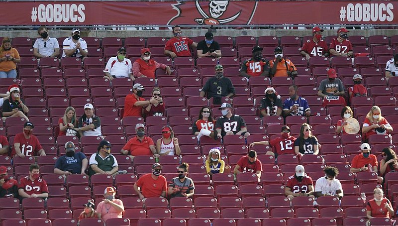 The Tampa Bay Buccaneers will be the first team to play the Super Bowl in their home stadium, but their fans will not be able to pack the stadium because of coronavirus protocols.
(AP/Jason Behnken)