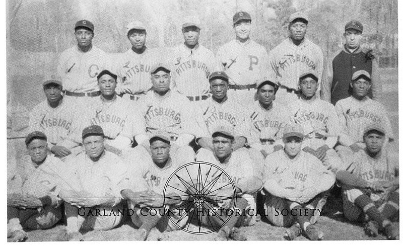 Pittsburgh Crawfords at Hot Springs, 1935. - Photo courtesy of the Garland County Historical Society