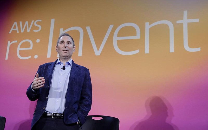 Andy Jassy, who will take over the chief executive officer role at Amazon when founder Jeff Bezos steps down later this year, speaks at an event in Las Vegas in 2019.
(AP)