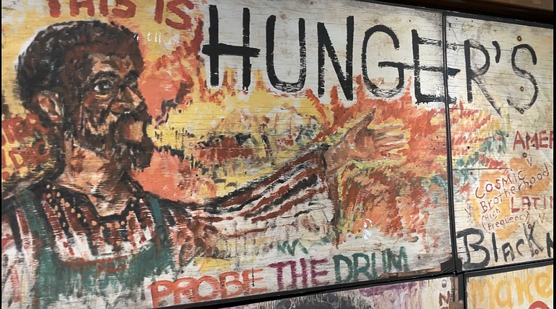 One of the panels from the “Hunger’s Wall” mural that was central to MLK’s Poor People’s Campaign in the late sixties, sent by the Smithsonian’s National Museum of African American History and Culture. (Marvin Richards/News-Times)