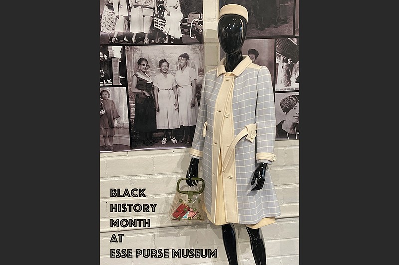 Little Rock's Esse Purse Museum marks Black History Month with a display of photographs, designer clothes and purses “to show the beauty, glamour, strength and resilience of Black women in America.” (Special to the Democrat-Gazette)