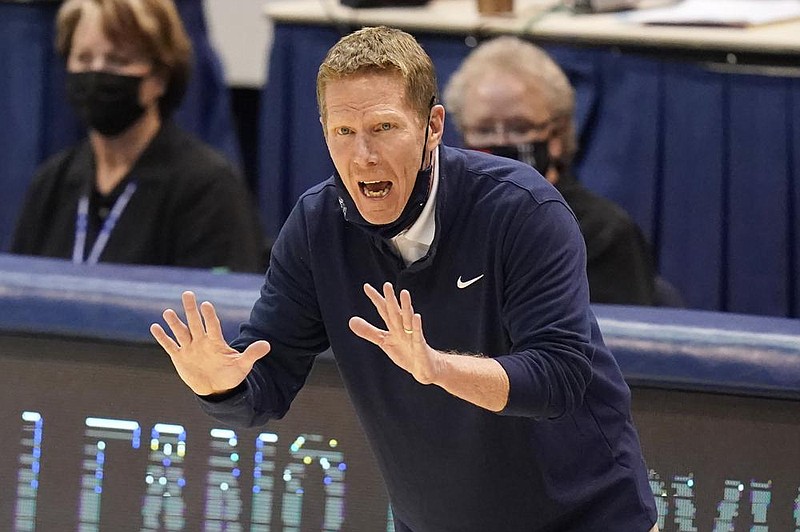 Gonzaga, led by Coach Mark Few (shown), was the No. 1 overall seed in rankings released by the NCAA Division I Men’s Basketball Committee on Saturday. Baylor, Michigan and Ohio State were the other three No. 1 seeds.
(AP/Rick Bowmer)