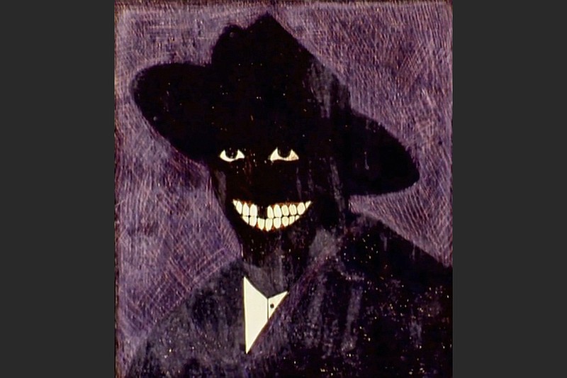 Kerry James Marshall, “A Portrait of the Artist as a Shadow of His Former Self,” 1980, egg tempera on paper, is among the works discussed in “Black Art: In the Absence of Light,” a new HBO film. (HBO/TNS)
