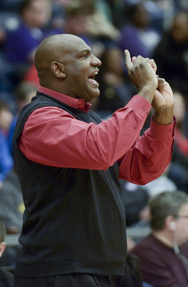 Fort Smith Northside Coach Eric Burnett said he knew the 6A-Central Conference Tournament wouldn’t be played and has had his team concentrating on the state tournament.
(NWA Democrat-Gazette/Charlie Kaijo)

