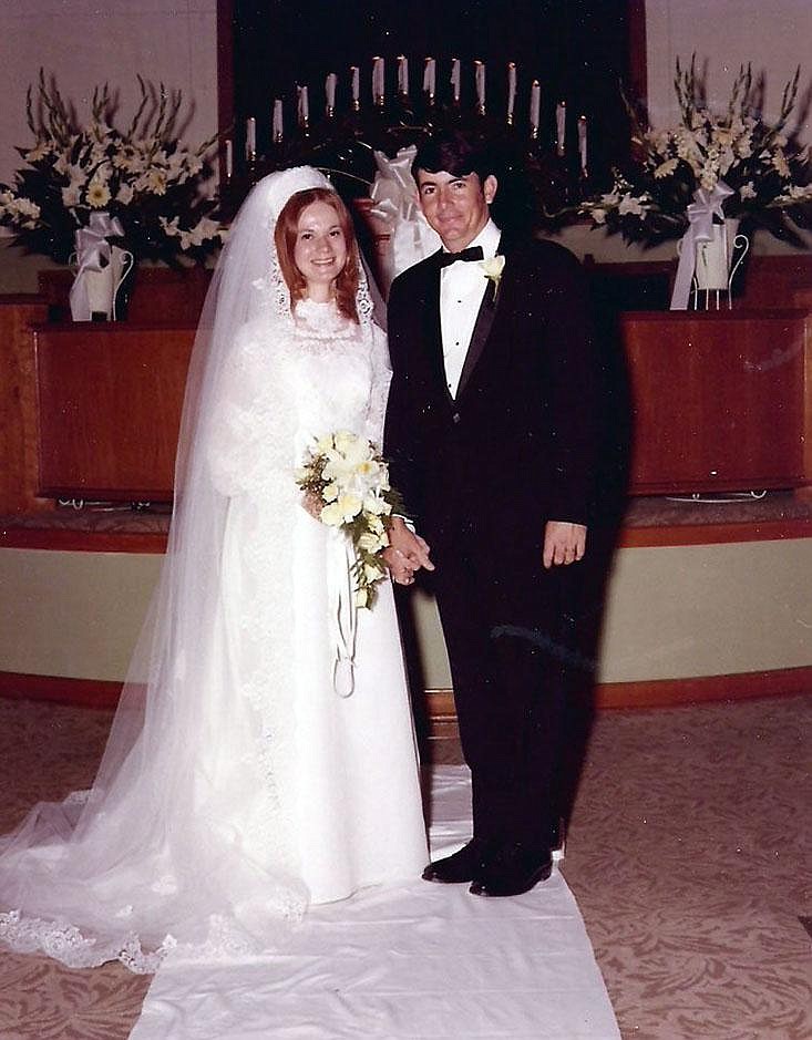 Cheryl Laney and Jim Owens were married on May 8, 1971. They met while working at the hospital at Fort Leonard Wood, Mo. “She caught my eye, and I asked people around the hospital who she was,” he says. “The thing I remember is that pretty red hair.”
(Special to the Democrat-Gazette)