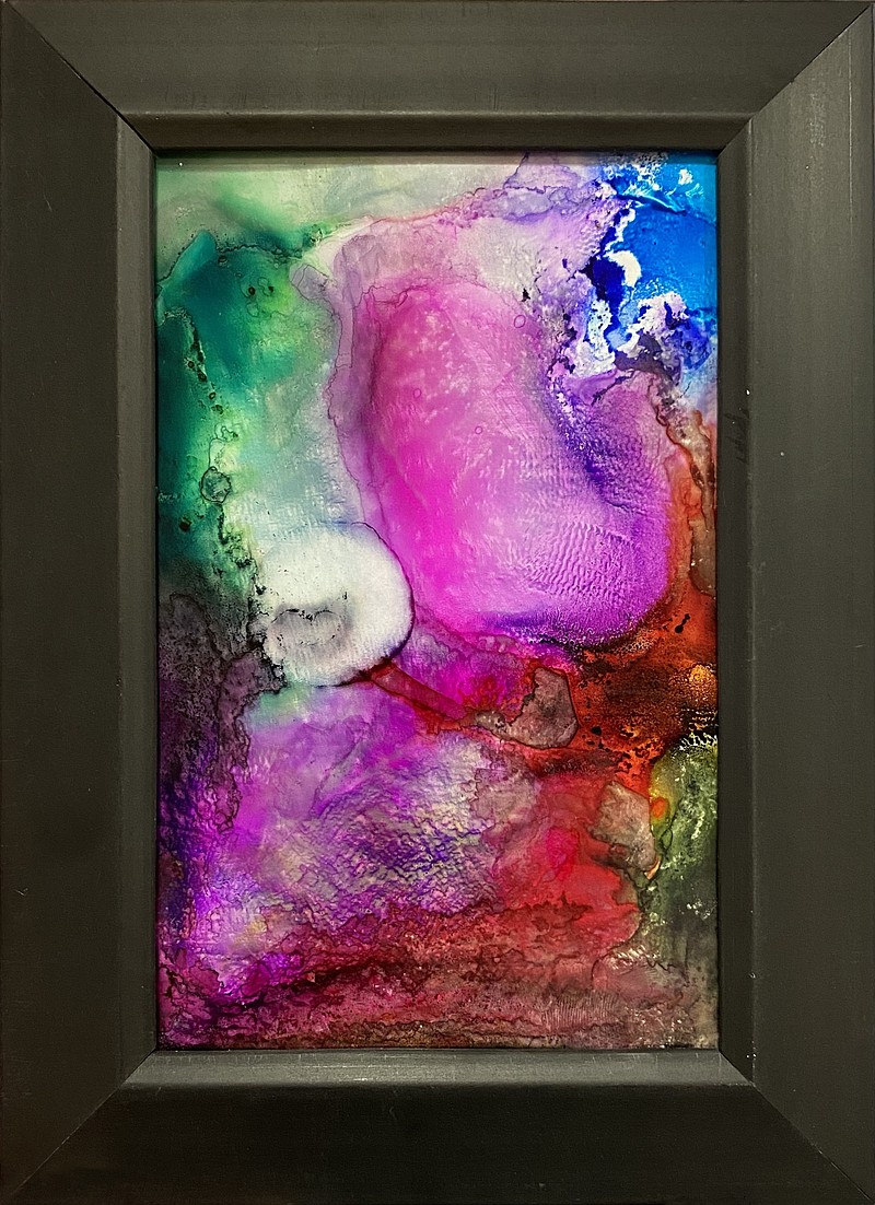 A sample image of painting using alcohol inks (Contributed)