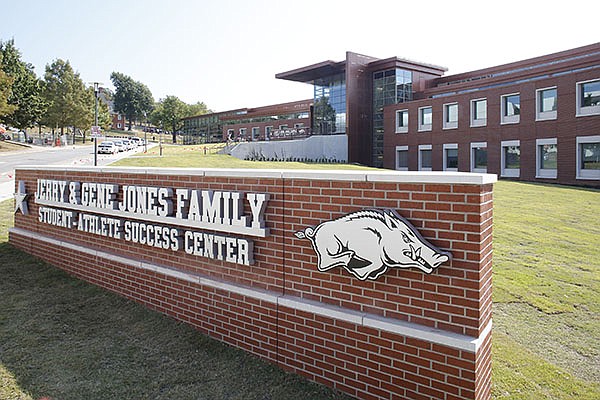 The Jones Center is shown Monday, Oct. 12, 2015, in Fayetteville.