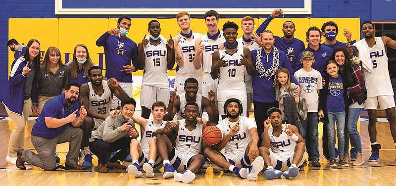 Southern Arkansas’ basketball victory over Harding Saturday gave the program its first conference title in three decades. As the GAC Eastern Division second-seed, the Muleriders will host either Northwestern Oklahoma State or East Central University at 7:30 p.m. Wednesday at the W.T. Watson Center. (SAU Sports)