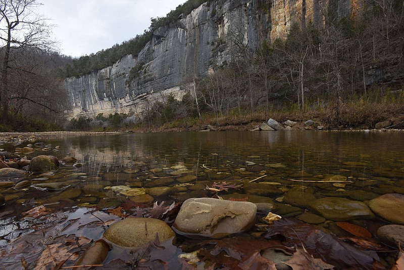 FILE -- Roark Bluff is seen in this Nov. 27 2020 file photo along the Buffalo National River at Steel Creek campground and river access.
(NWA Democrat-Gazettte/Flip Putthoff)