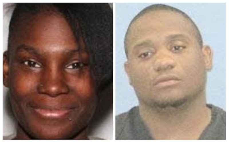 The woman, 27-year-old Shakayal Jones (left), is believed to have been taken from her home by her estranged husband, Shannon Deshawn Jones Jr. (right), whom they believe may be armed, police said.