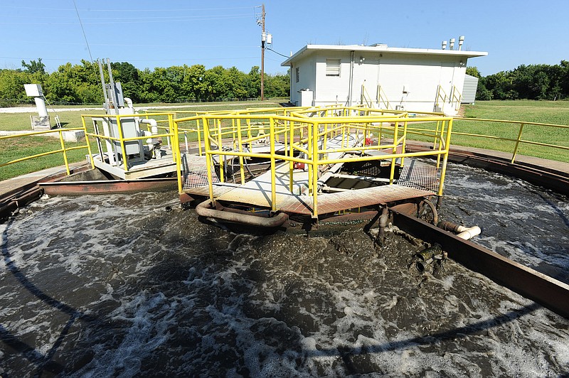 City of West Fork'S old sewer treatment plant from July 12, 2012. (NWA Democrat-Gazette FILE PHOTO/ANDY SHUPE)