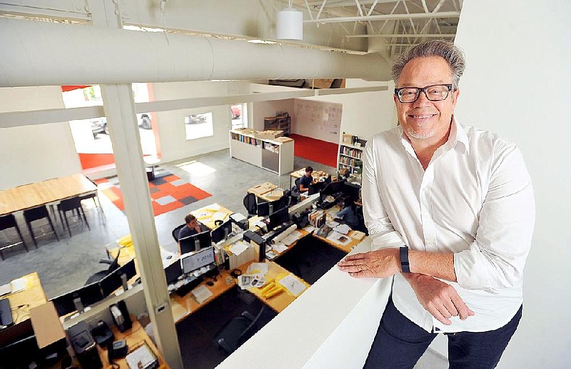 Architect Marlon Blackwell is shown at his Fayetteville office in this June 30, 2016, file photo. (NWA Democrat-Gazette file photo)