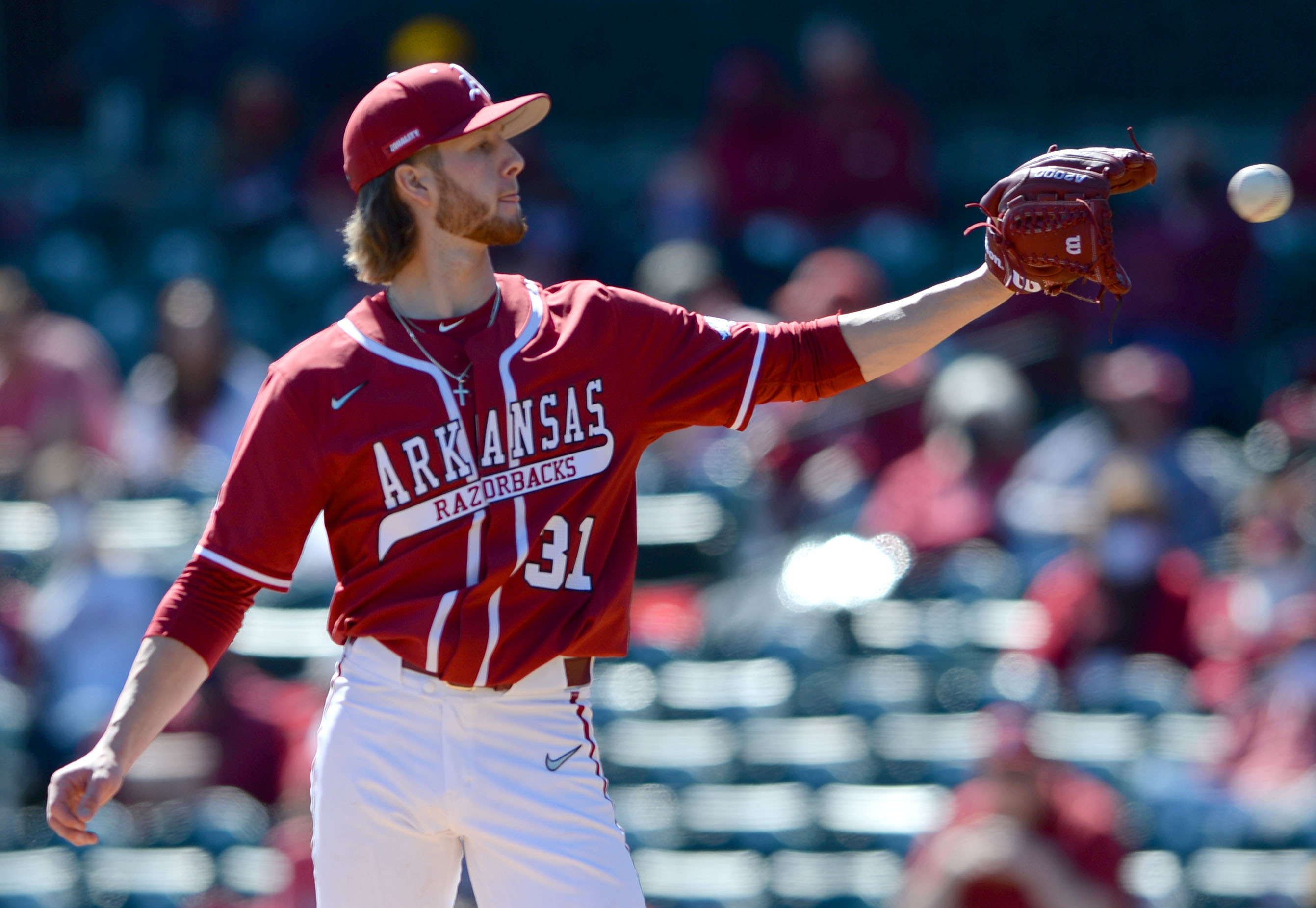 Since early slump, Robert Moore has been red-hot for Arkansas