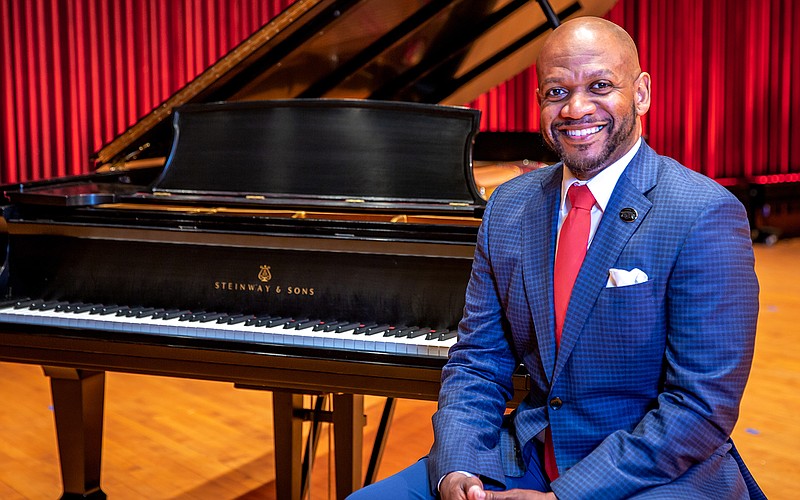 Jeffrey Murdock, an associate professor of music education at the University of Arkansas, Fayetteville, was named Thursday as the recipient of the 2021 Grammy Music Educator award during a national television broadcast.
(Special to the Arkansas Democrat-Gazette)