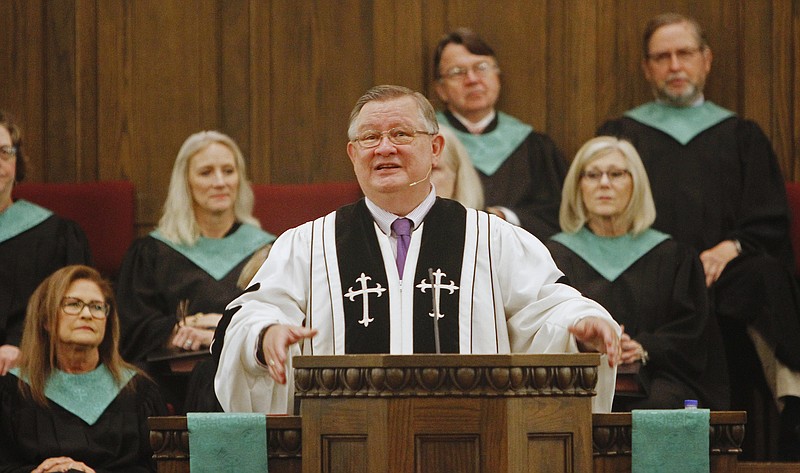 First United Methodist Church Pastor David Bush is seen in this file photo.