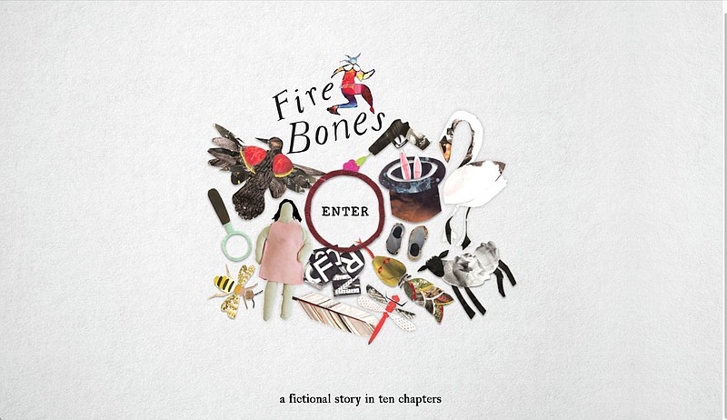 This is the landing page for “Fire Bones,” a multimedia storytelling project, designed for the internet by Arkansas poet Greg Brownderville, who now teaches at Southern Methodist University, and Bart Weiss, a professor of film at the University of Texas at Arlington.