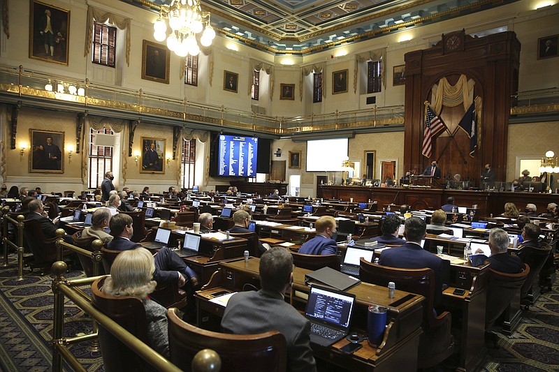 A number of seats in the South Carolina House chamber were left empty last month after Democrats walked out during debate over a bill to ban most abortions.
(AP/Jeffrey Collins)
