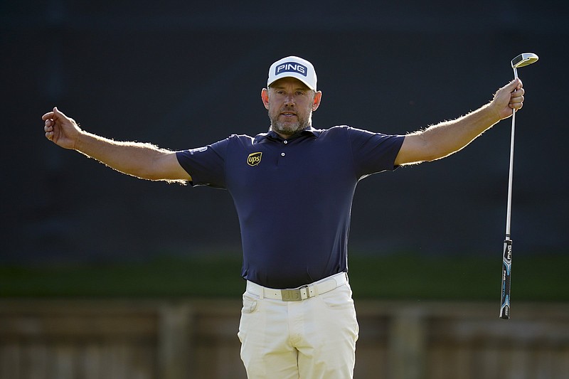 Lee Westwood, 48, is playing a fourth consecutive event this week at the Honda Classic at PGA National, which starts today. His back-to-back second-place finishes have seen him climb 20 spots in the world rankings to No. 19.
(AP/Gerald Herbert)