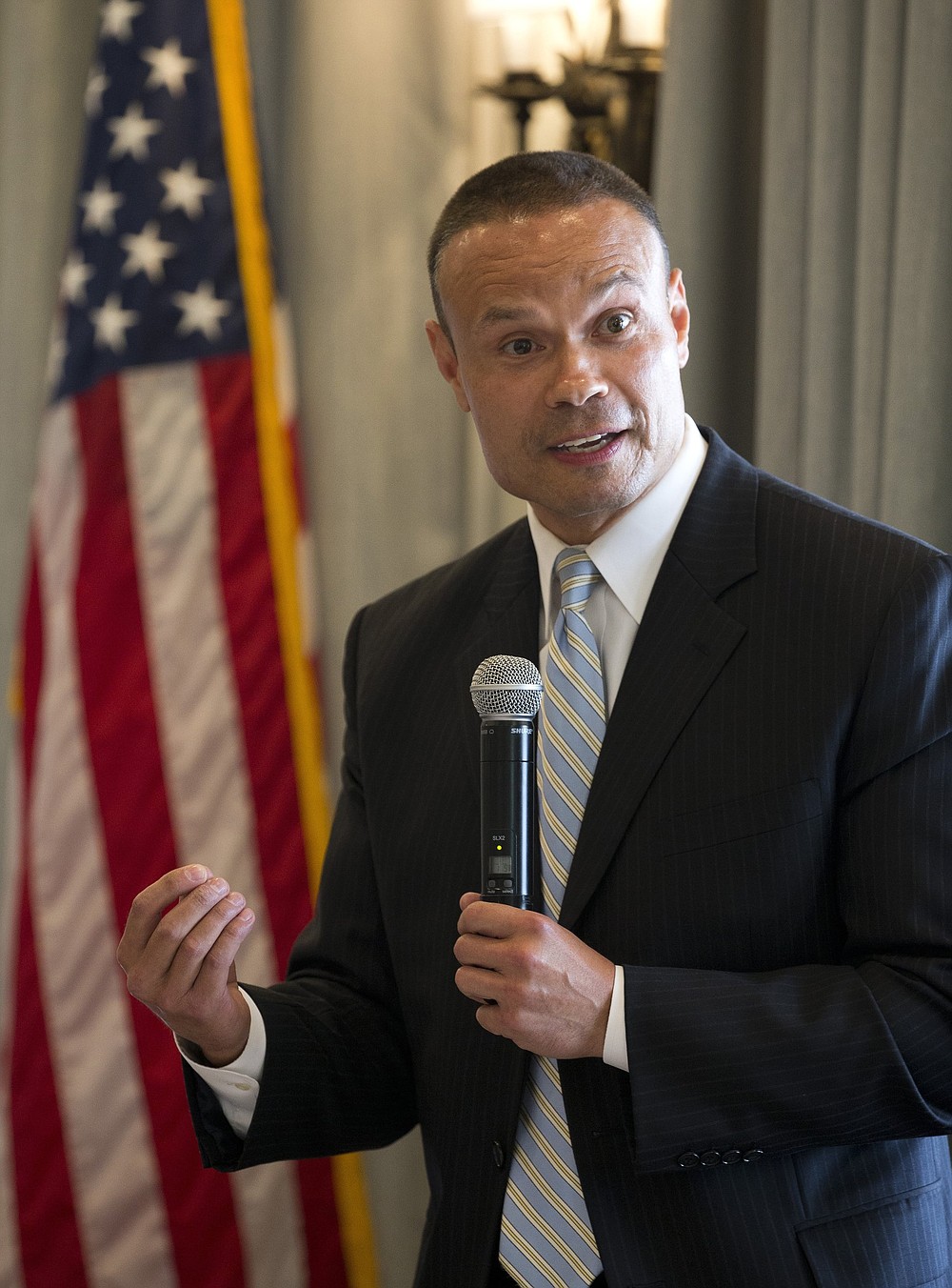 Dan Bongino is show in this file photo.
(Luke Franke/Naples Daily News via AP, File)