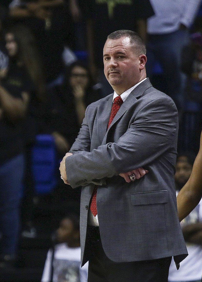 Jonesboro Coach Wes Swift said his teams have never focused on results. “What we want to focus on is what we do daily: showing up, being good teammates and working hard with focus. And if you can do that consistently, the results will take care of themselves,” he said.
(Democrat-Gazette file photo)