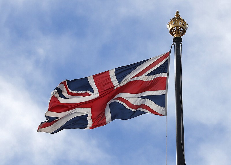 U.K. government orders flag flown on all government buildings