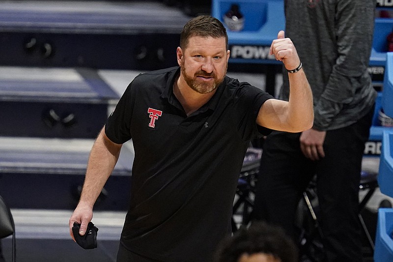 Chris Beard, who led Texas Tech to the Sweet 16 this season before losing to Arkansas, was named the new head coach at Texas on Thursday.
(AP/Michael Conroy)