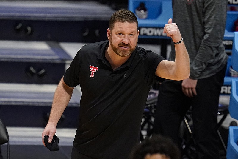 Chris Beard, who led Texas Tech to a national championship game appearance two years ago, returned to his alma mater to replace Shaka Smart at Texas.
(AP/Michael Conroy)