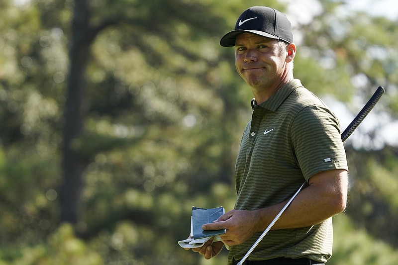 Paul Casey said firmer conditions at Augusta National have caught some younger golfers off-guard. “I’ve seen some young guys this week have a slightly deer-in-the-headlights look because they’ve walked out on a couple of those greens and they’ve seen the color of them and they’ve felt the firmness,” Casey said. “You can see they’re kind of going, ‘Whoa. This is a whole different animal.’”
(AP/Charlie Riedel)