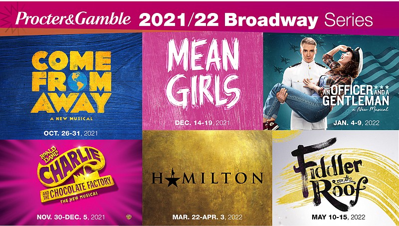 Promo for broadway shows at the Walton Arts Center for the 2021 season.