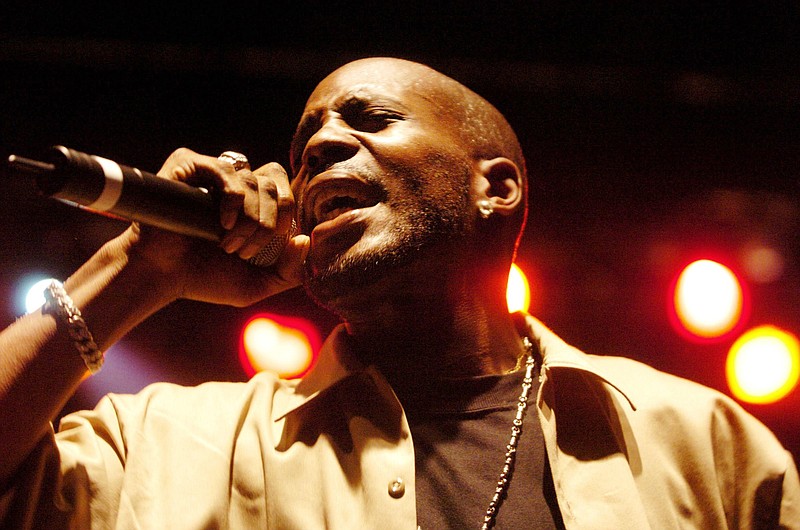 Rapper DMX plays a show in 2004 in Dublin. The rapper’s first studio album, “It’s Dark and Hell is Hot,” debuted at No. 1 on the Billboard 200 albums chart.
(AP/Haydn West)