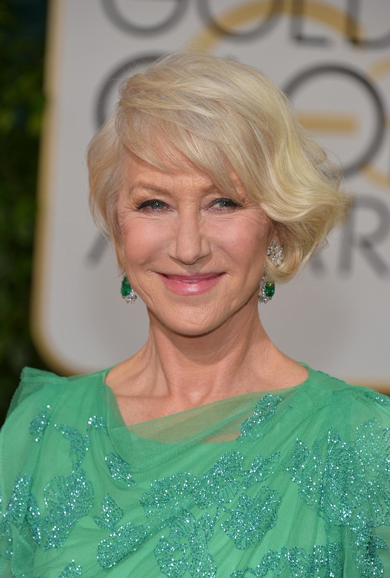 Helen Mirren arrives at the 71st annual Golden Globe Awards at the Beverly Hilton Hotel on Sunday, Jan. 12, 2014, in Beverly Hills, Calif. (Photo by John Shearer/Invision/AP)