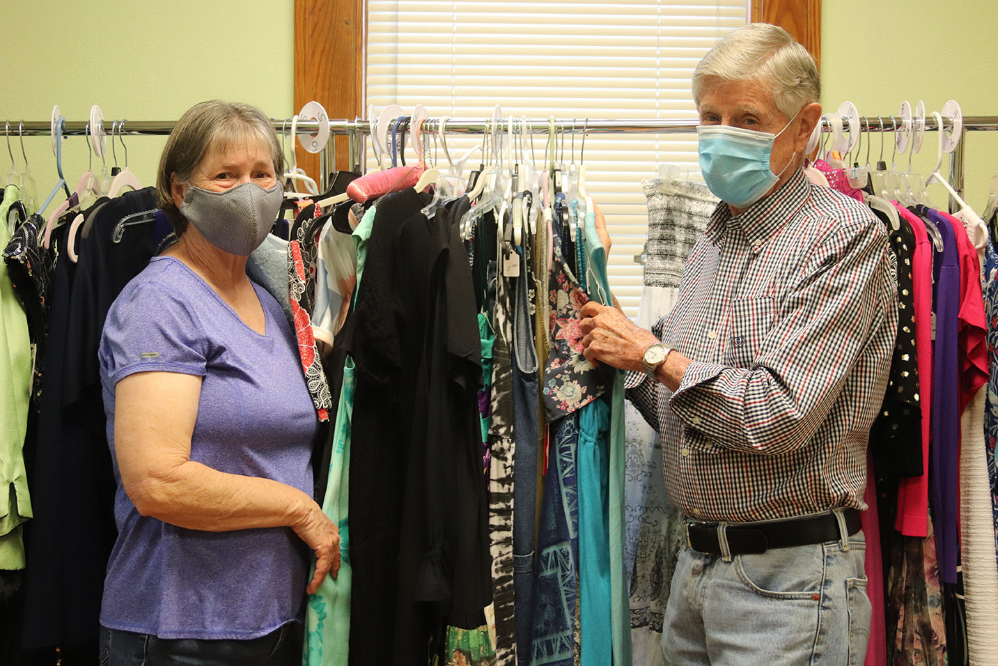 Louisville thrift store holds clothing give-away