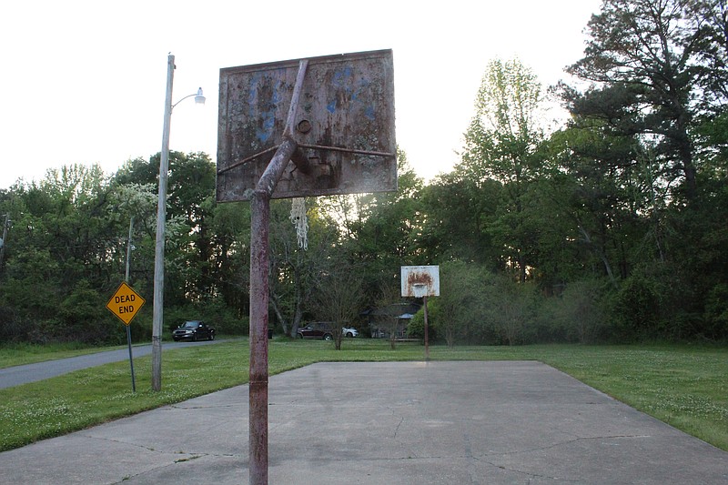 Improvements to the basketball court at MLK Park in Smackover will include repaving, both goals being replaced and a water fountain being added. Work is set to begin in May and wrap up in time for a grand opening celebration on June 18. (Matt Hutcheson/News-Times)