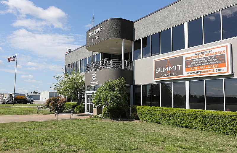 The east facing side of the Springdale Municipal Airport is seen Wednesday, April 29, 2020, in Springdale.