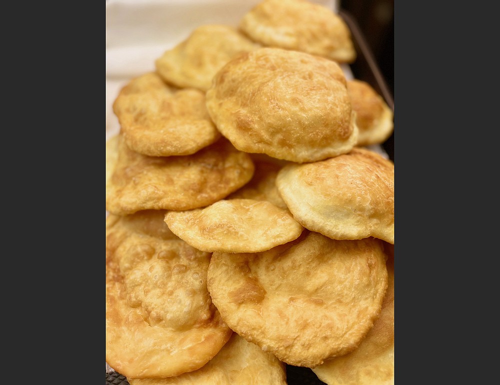 Sopaipillas fresh from the fryer (Arkansas Democrat-Gazette/Kelly Brant)