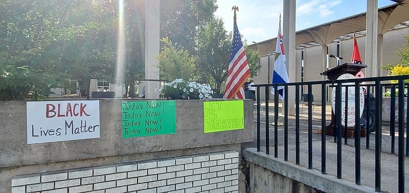 The city of Pine Bluff and community activists held a Solidarity Rally in June on the steps of Pine Bluff City Hall after the death of George Floyd at the hands of a police officer. 
(Pine Bluff Commercial/Eplunus Colvin)