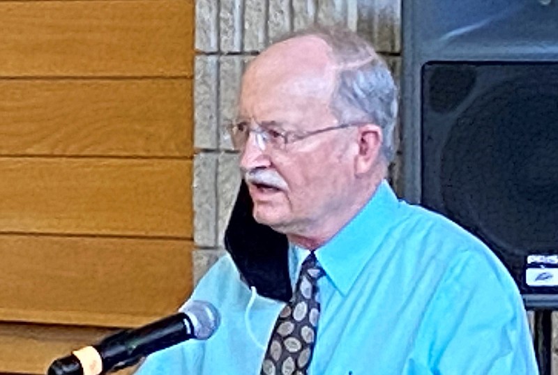 Bob Stark, an agricultural economics professor at the University of Arkansas at Monticello, is shown at a recent reception to honor retiring faculty members in this undated photo. (Special to The Commercial)