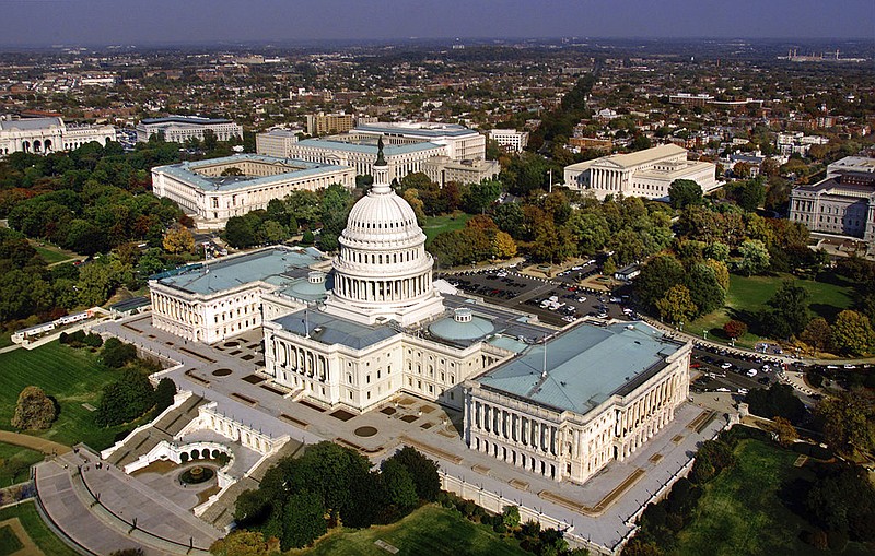 The Capitol in Washington, D.C., is shown in an undated aerial view. (AP/J. Scott Applewhite)