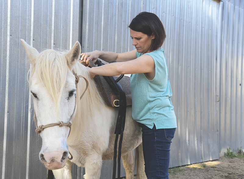 Katja Summerlin, owner of the Sunshine Therapeutic Riding Center.