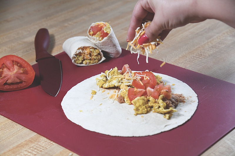 Breakfast Burritos made in this month's edition of Around The Table.