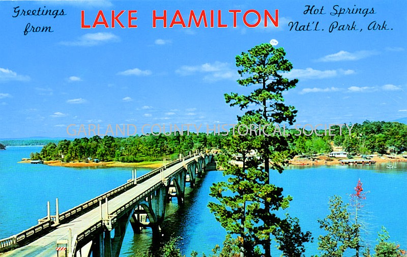 Early postcard of Lake Hamilton.