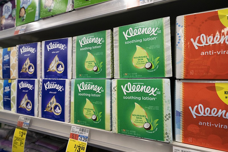 The prices of paper products like these tissues are about to rise. Procter & Gamble, Kimberly-Clark and Coca-Cola say raw material costs on many items are rising, so they’ll increase their prices.
(AP/Mark Lennihan)